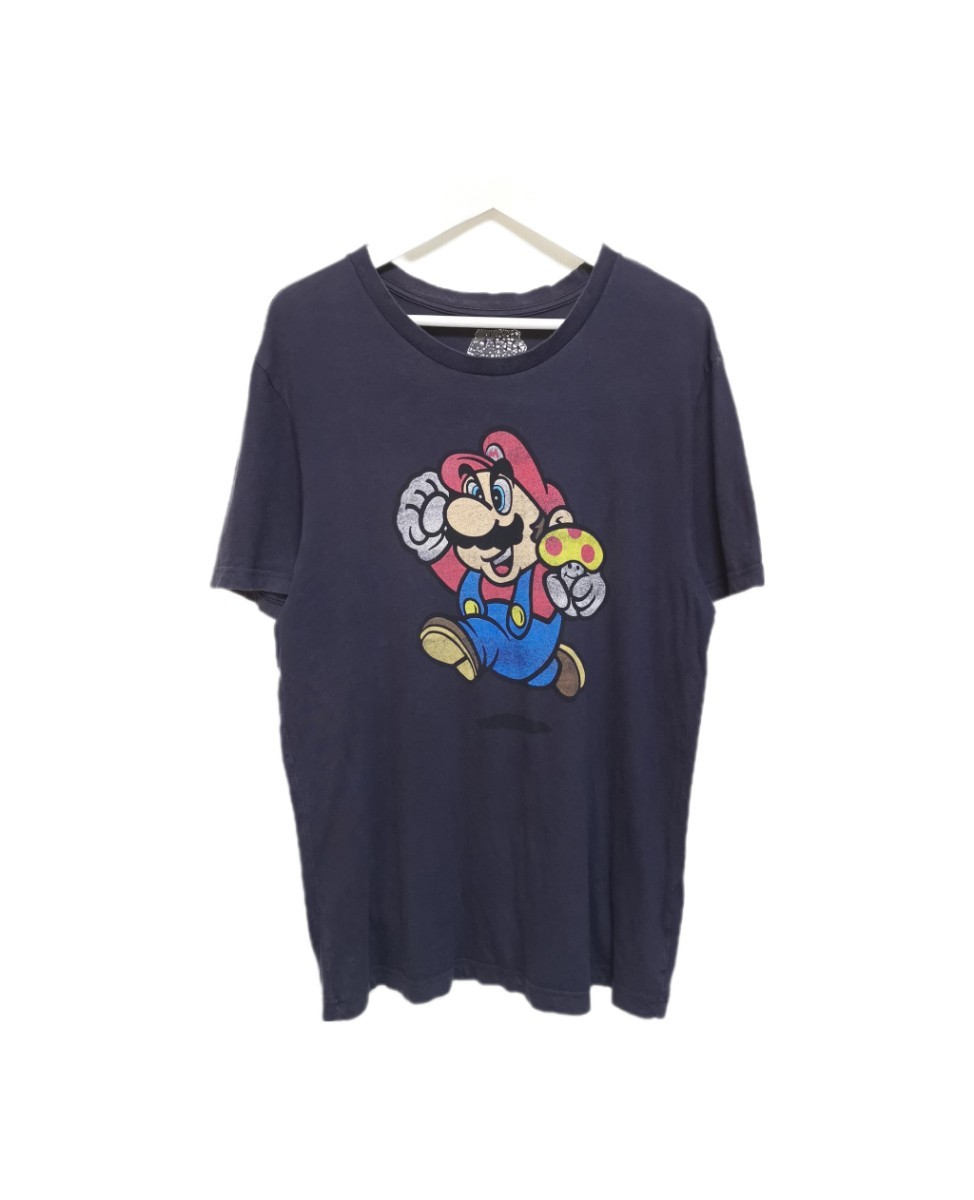即決 L 00s スーパー マリオ MARIO Tシャツ オールド NINTENDO 任天堂