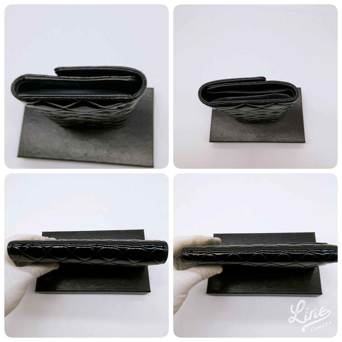 美品】CHANEL マトラッセ【長財布】ココマーク エナメル ブラック 黒
