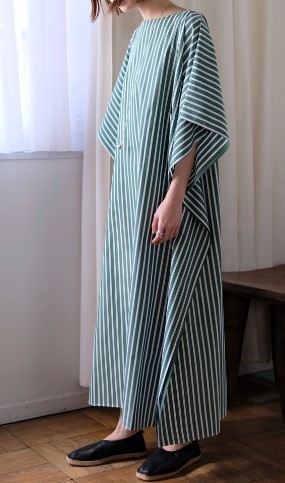 新品 定価7.3万 Cristaseya クリスタセヤ Oversized Caftan オーバーサイズ カフタン ドレス ワンピース S TK