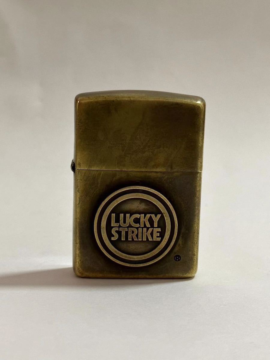 Zippoジッポー LUCKY STRIKE ラッキーストライク 1995年 ゴールド 希少