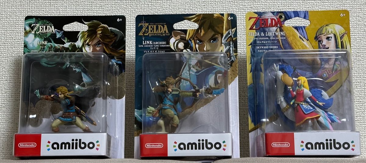 クリアランス直販 新品未開封 amiibo ゼルダの伝説シリーズ３個セット