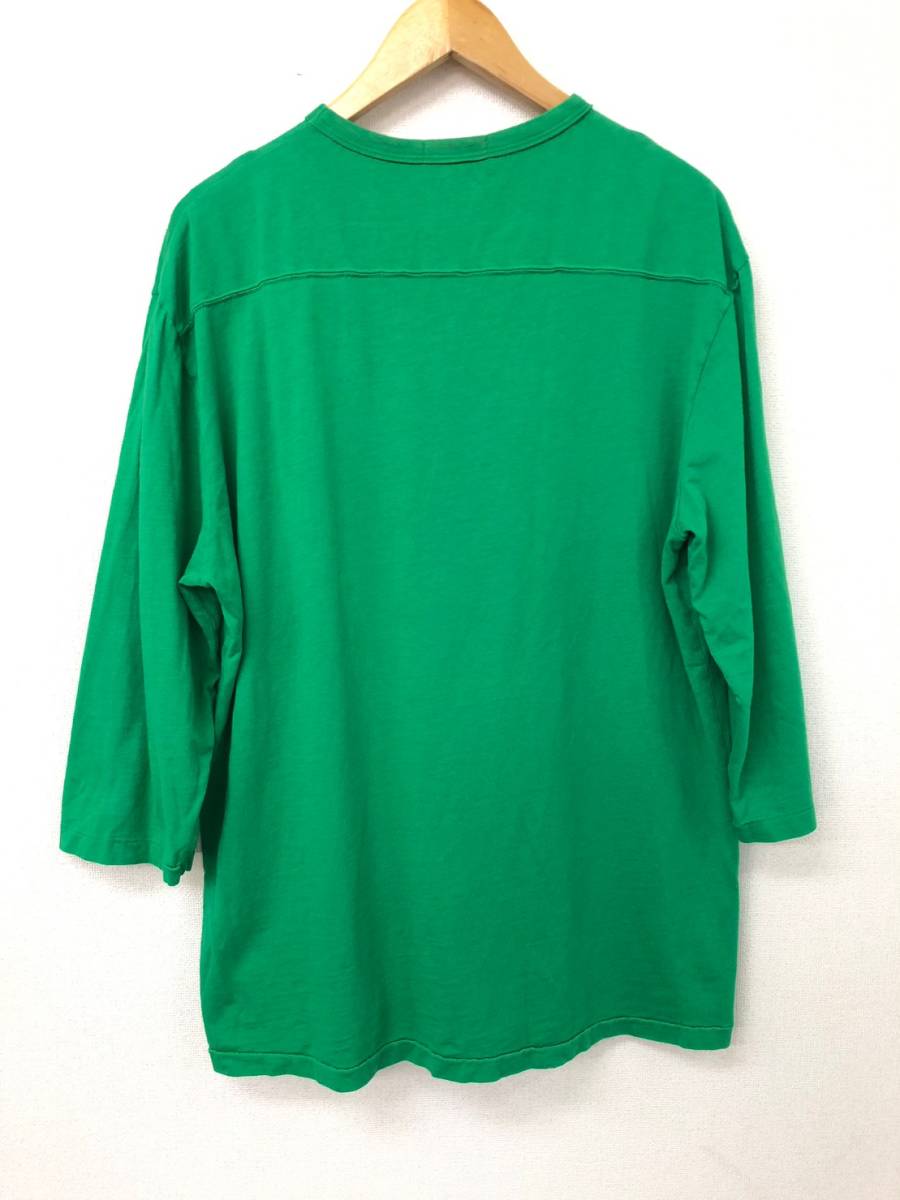 □POLO RALPH LAUREN ベースボールTシャツ L(180/100A) 緑 ポロラルフローレン 七分袖 CLASSIC FIT 複数落札同梱OK B230512-305●_画像2