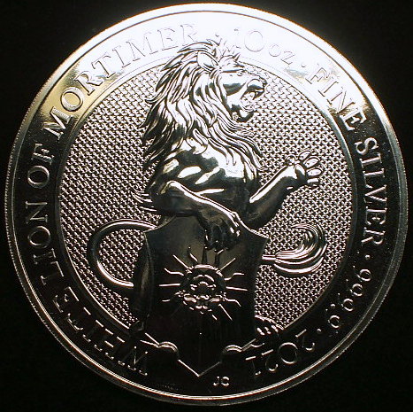 イギリス特大銀貨】(10オンス(311g)純銀 2021年銘 プルーフ) www.en