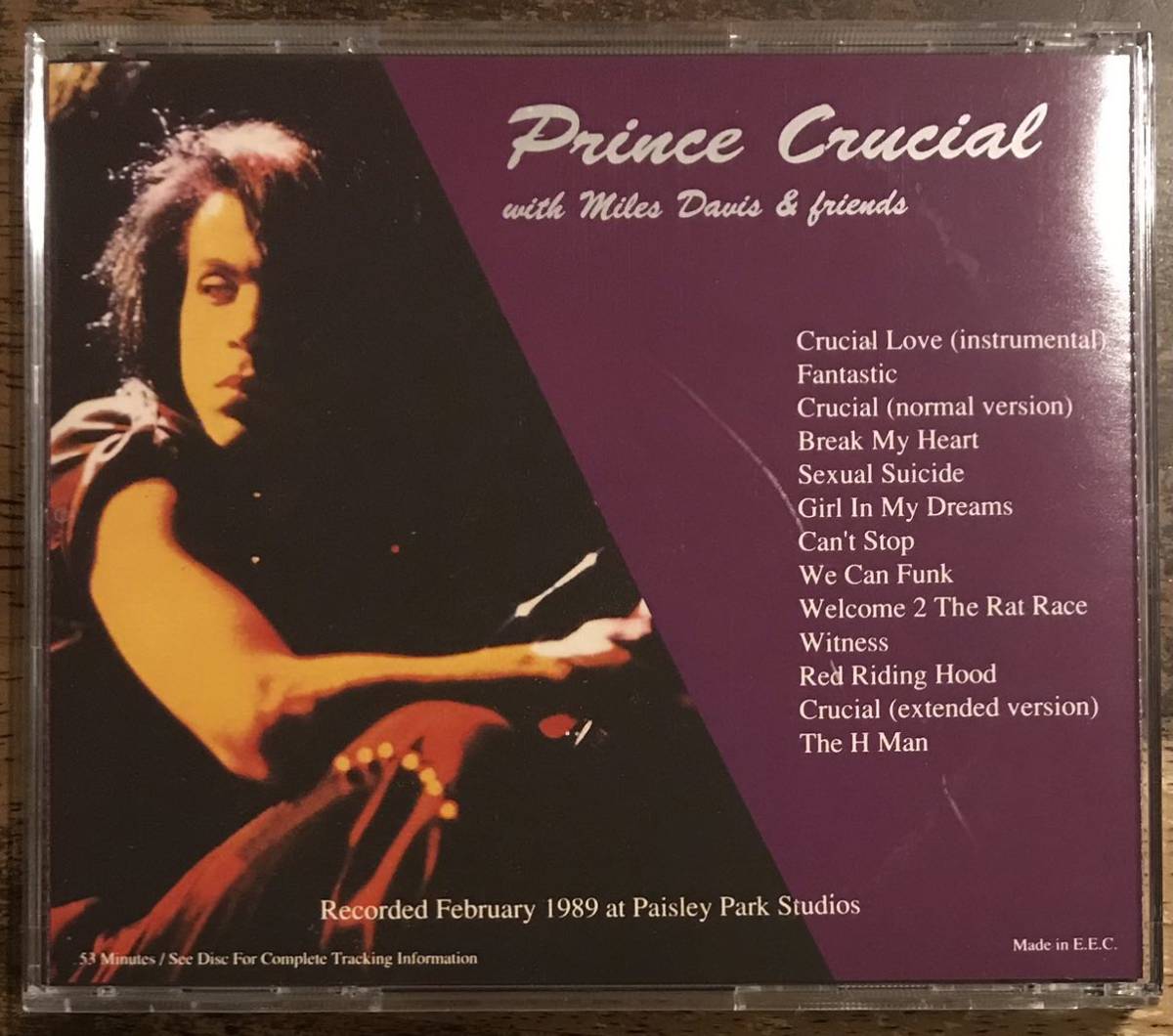 Prince with Miles Davis & Friends / Crucial / 1CD / プリンス マイルスデイヴィス_画像3