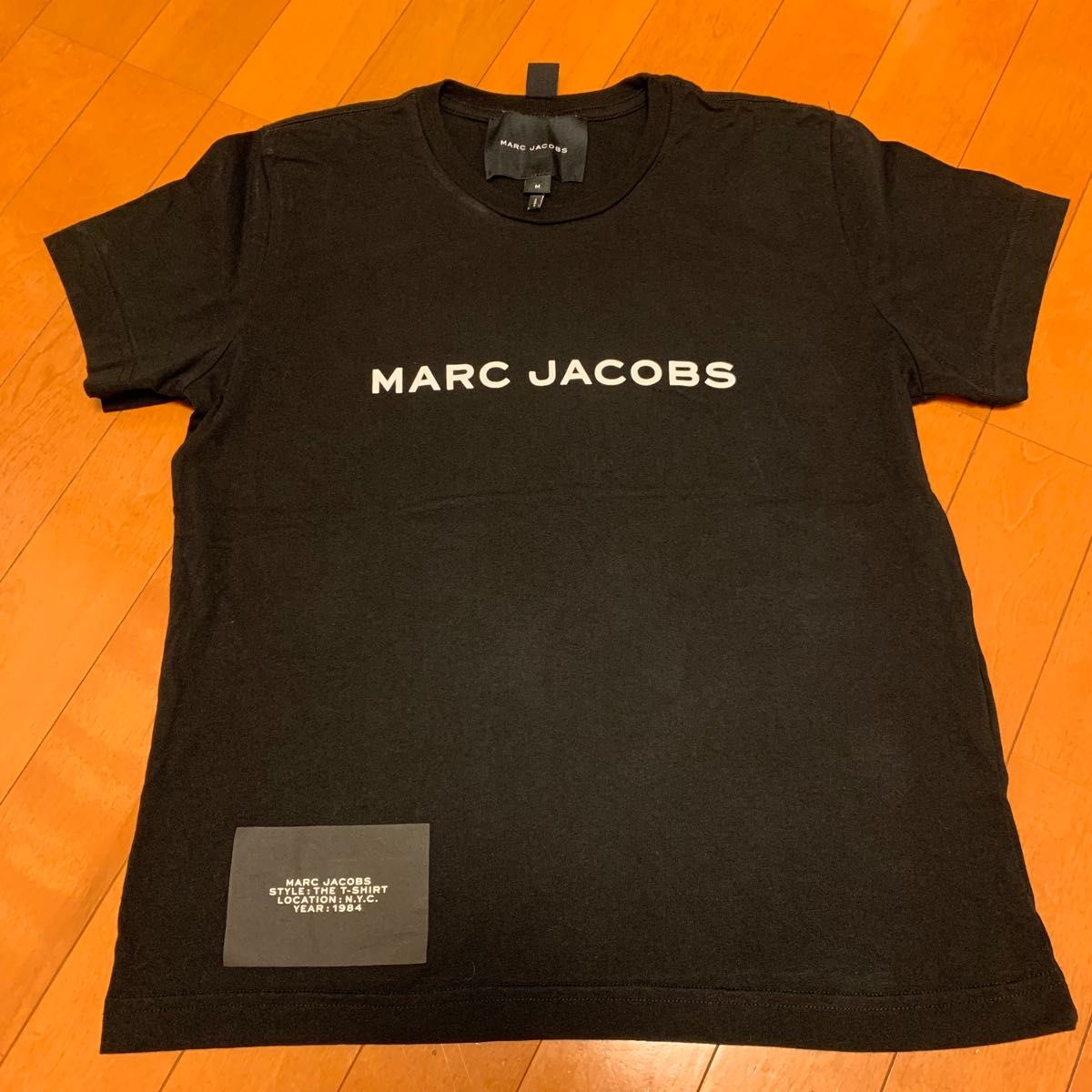 MARC JACOBS マークジェイコブス　ロゴ入り　黒Tシャツ　Mサイズ ロゴTシャツ 半袖 T-SHIRT