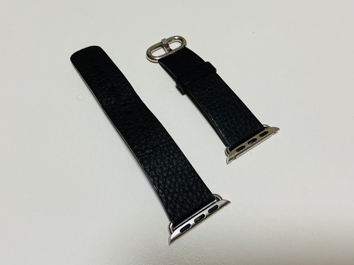 新品 Apple Watch 38mm 40mm 41mm 純正品 ブラック クラシックバックル レザー バンド ベルト アップルウォッチ