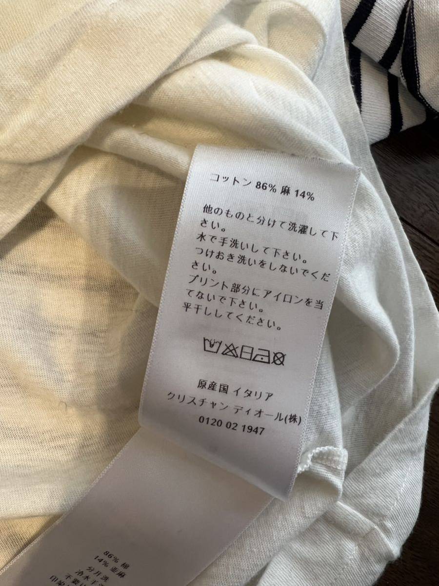 Dior☆ディオール コットン リネン カットソー Tシャツ S の商品詳細