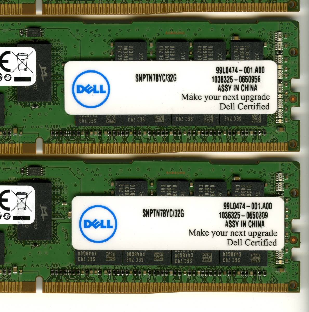 本物 サムスン ECC DDR4 計256GB ECC Registered 32GBx8枚 Registered