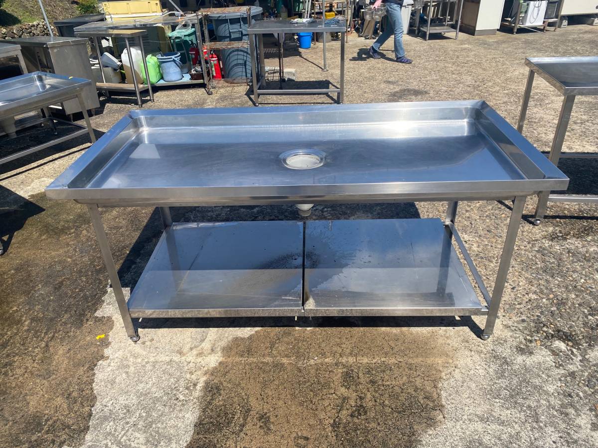 業務用 大型シンク 水切り台 1800×900×850 業務用 大型シンク 水切り台 1800×900×850