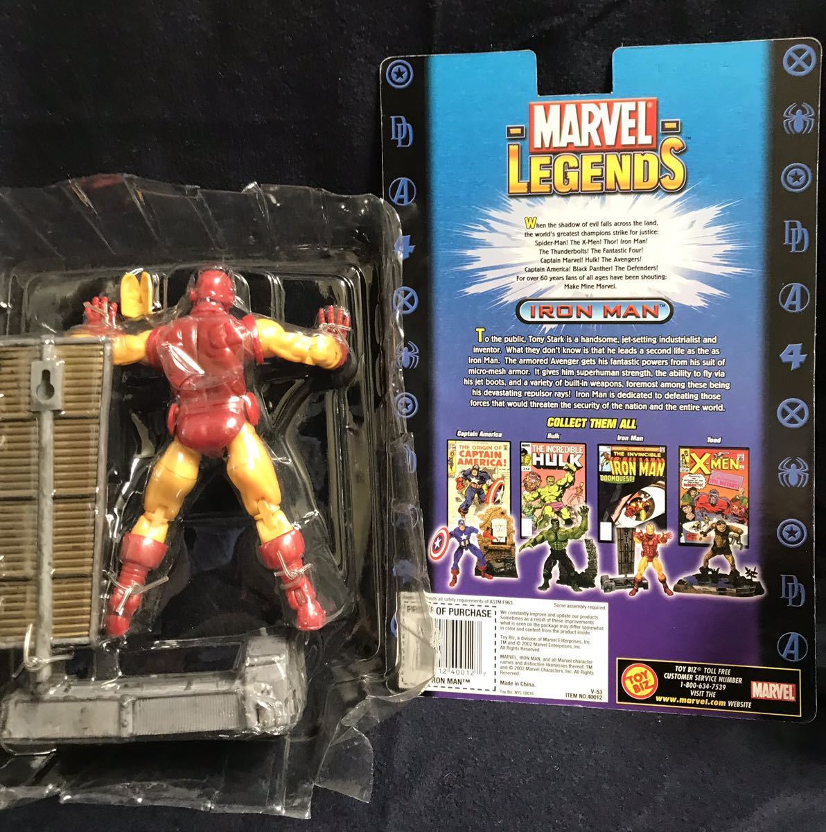 * toy biz[ma- bell Legend / MARVEL LEGENDS ][ IRON MAN / Ironman ]6 -inch figure * as good as new ( pack is breaking the seal ending )*