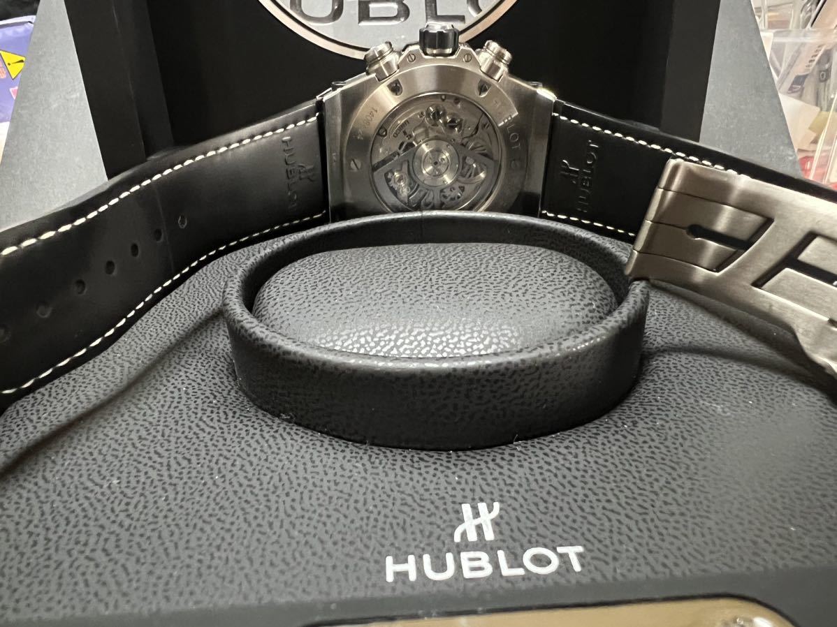 HUBLOT銀座店購入ワンクリックウニコ用ウブロベルトジャパンブルーアリゲーターレザー新品未使用