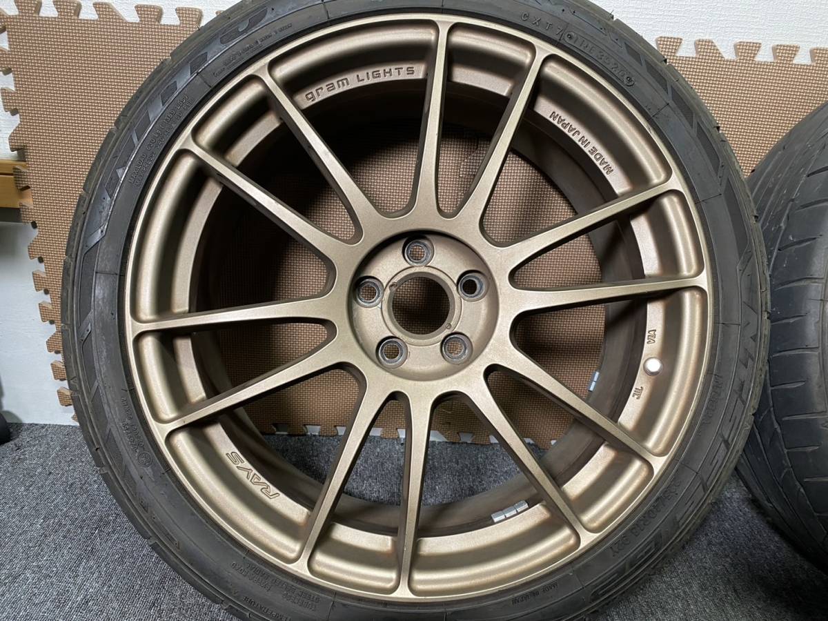 RAYS グラムライツ 57 エクストリーム 塗装品 PCD100 5穴 225/40R18