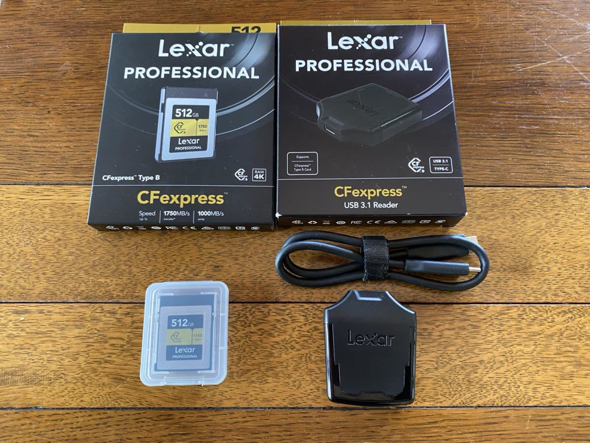 Lexar CFexpress Type Bカード 512GB カードリーダー