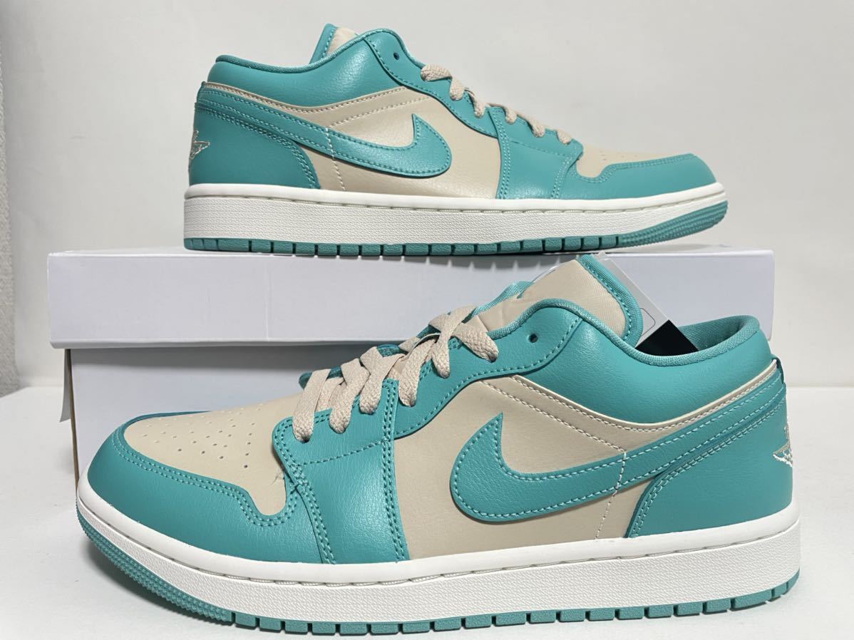 新品】W28 5㎝ NIKE WMNS AIR JORDAN 1 LOW TEAL GREEN ナイキ