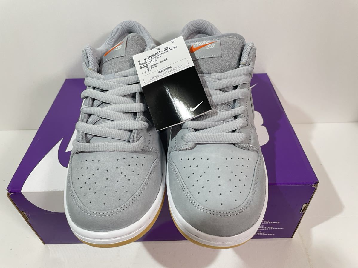 【送料無料】【新品】27.5㎝　Nike SB Dunk Low Orange Label Grey Gum ナイキ SB ダンクロー オレンジレーベル グレーガム_画像5