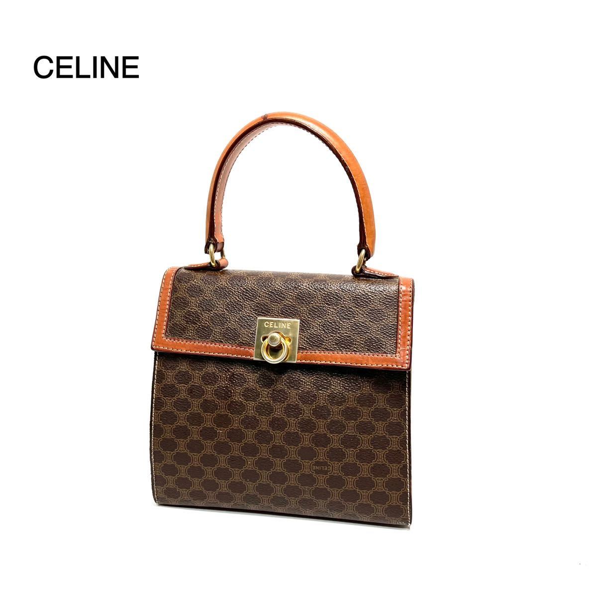 CELINE セリーヌ マカダム ミニハンドバッグ saborecultura.com.br