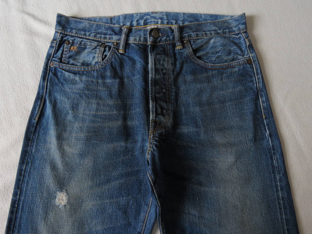 RRL デニムパンツ ジーンズ ダメージ加工 ジョニーデップ ダブルアール