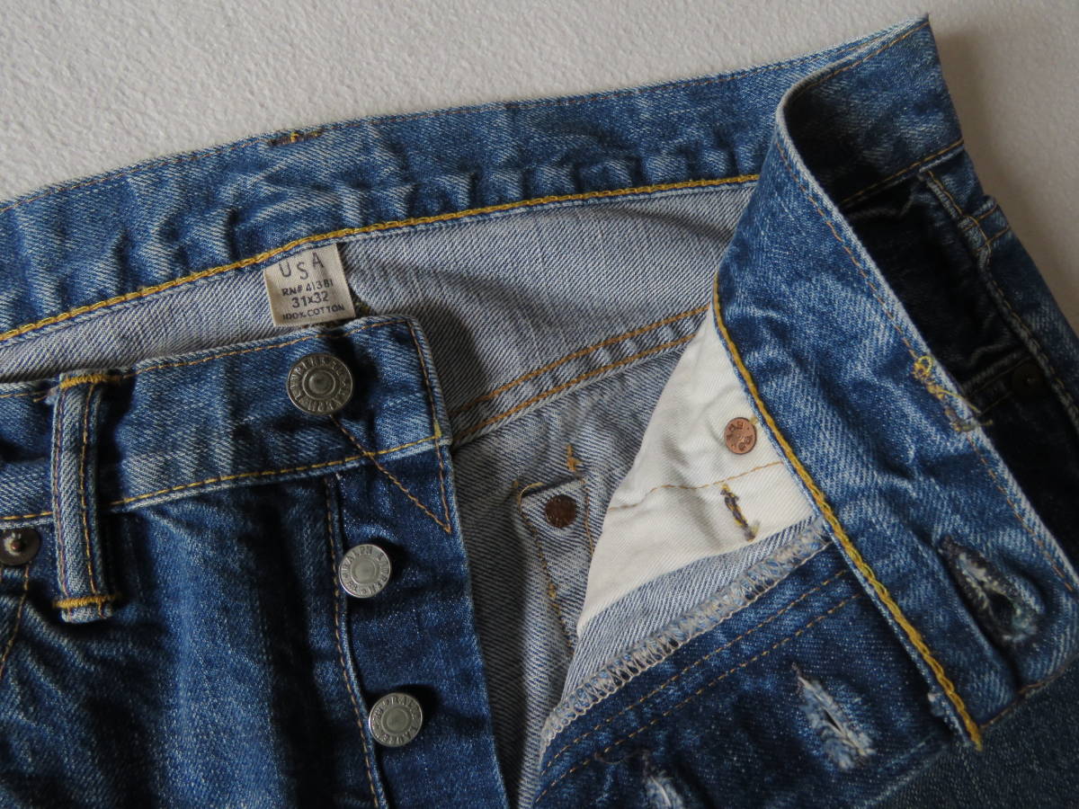 RRL デニムパンツ ジーンズ ダメージ加工 ジョニーデップ ダブルアール