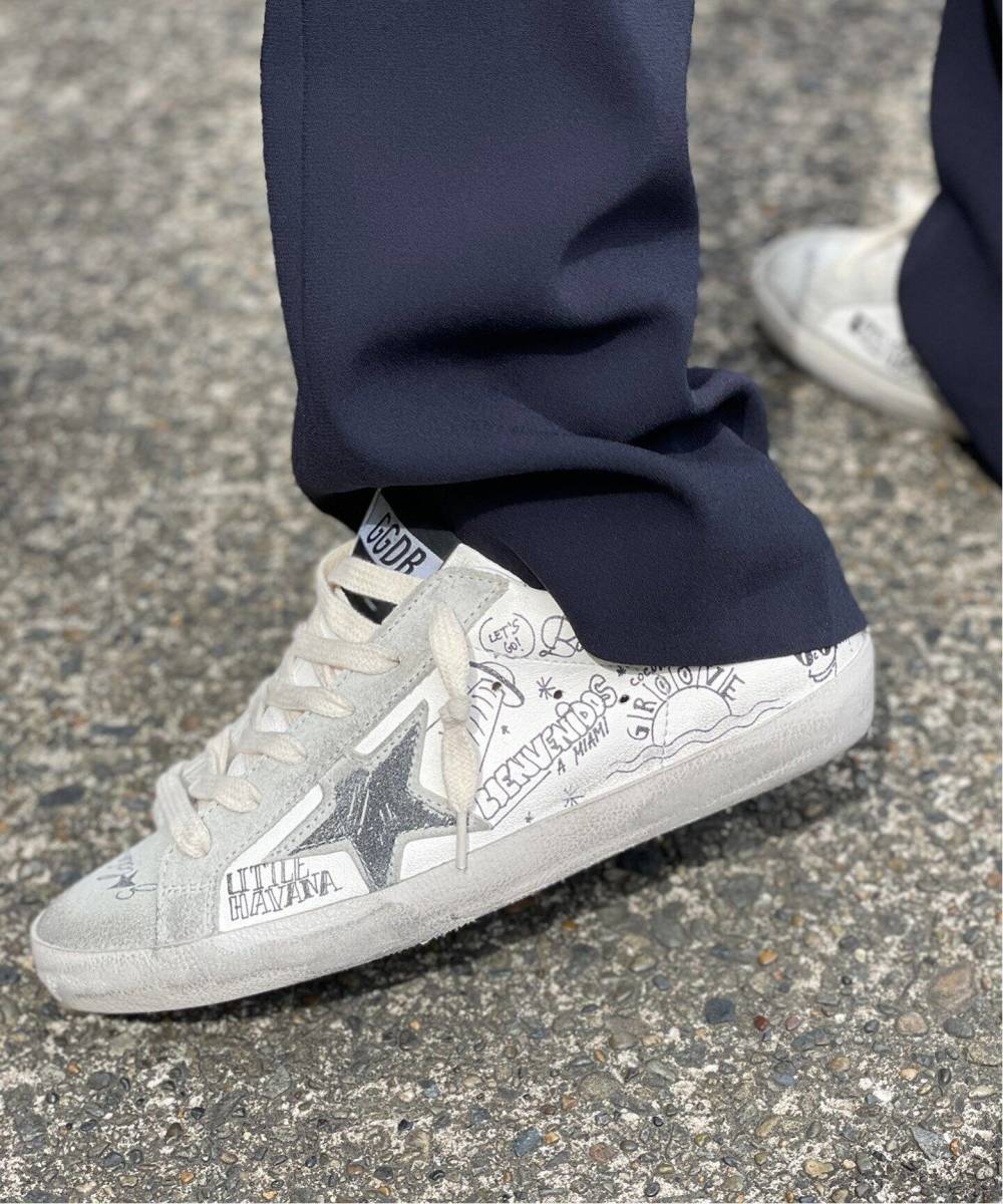 ☆ 【GOLDEN GOOSE ゴールデングース】ペインティングスニーカー 38 AP STUDIO 購入 ☆ イヤホン 耳かけ 185cm ロングコード 3.5mmミニプラグ コード長い 有線