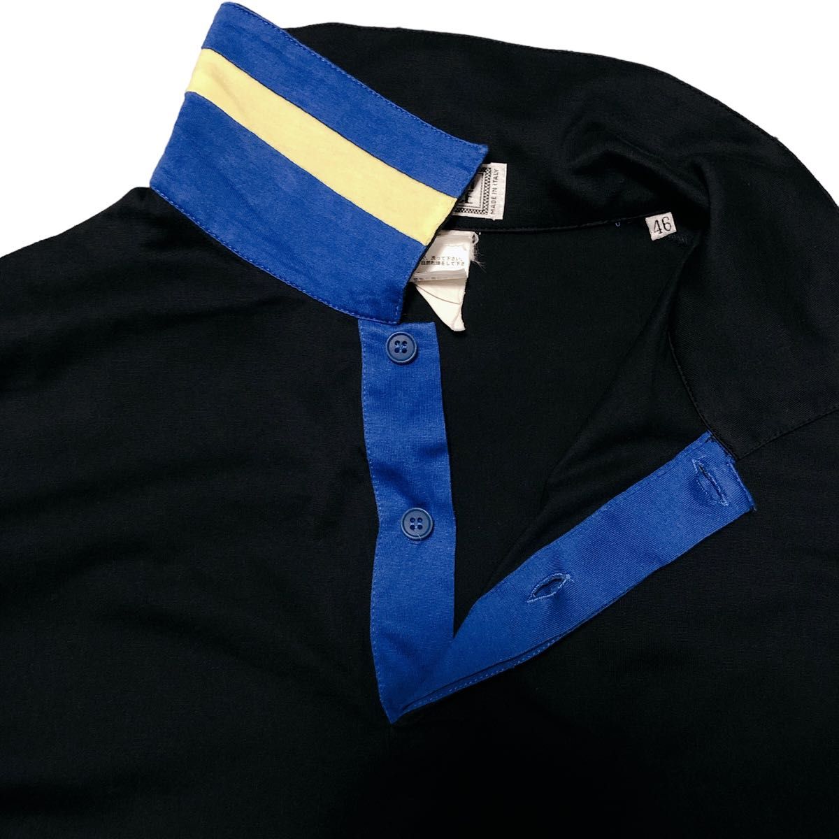 GIANNI VERSACE ジャンニヴェルサーチ 半袖 ポロシャツ ネイビー