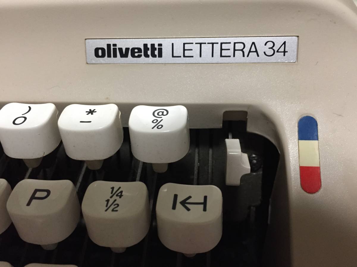  olivetti  LETTERA34 タイプライター  ジャンクの画像4