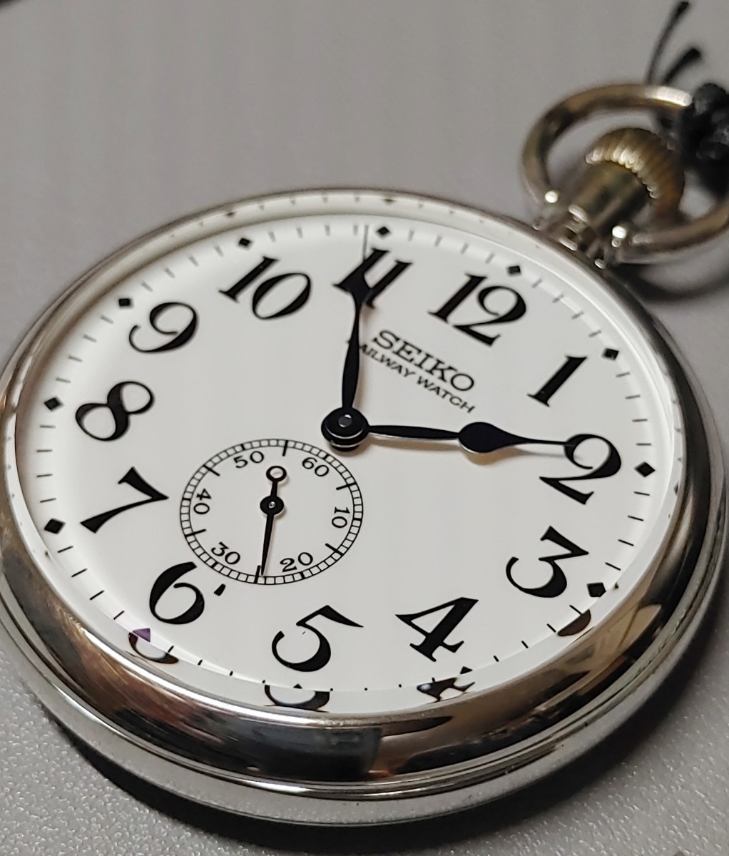 セイコー 鉄道時計 懐中時計 クォーツ 7C21-0A22 紐 ケース付き - 通販