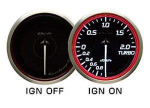 デフィ Racer Gauge N2 温度計 レッドモデル φ52 DF16303の画像2