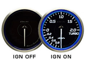 デフィ Racer Gauge N2 電圧計 ブルーモデル φ60 DF17101_画像2