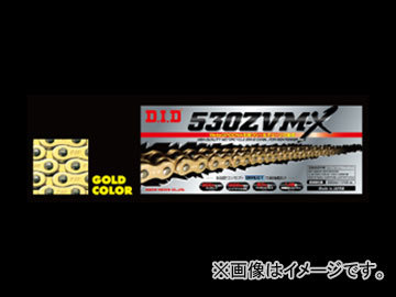 D.I.D ZVM-Xシリーズ シールチェーン ゴールド 116L 520ZVM-X ハスクバーナ SM610S 610cc 2001年～2003年 2輪_画像1