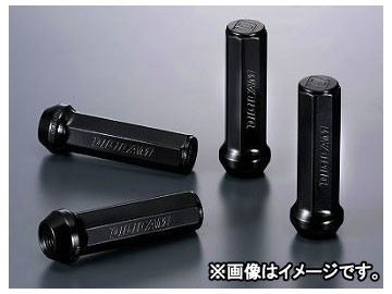 デジキャン クロモリレーシングナット ブラック 7角袋 P1.5 70mm CN7F7015BK-DC 入数：1セット(4本入) トヨタ SAI AZK10 2009年10月～_画像1