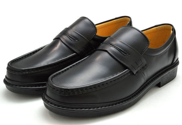 新品 リナシャンテバレンチノ 3101 黒 26cm メンズビジネスシューズ Rinescante Valentiano 紳士靴 ローファー 通勤通学 就活 靴