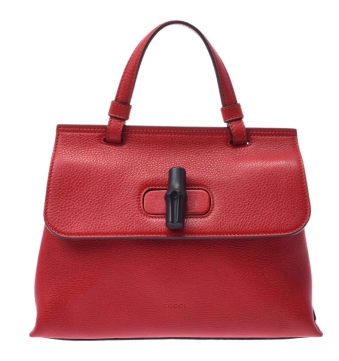 GUCCI グッチ バンブー デイリー 2way ハンドバッグ 赤 | noonanwaste.com