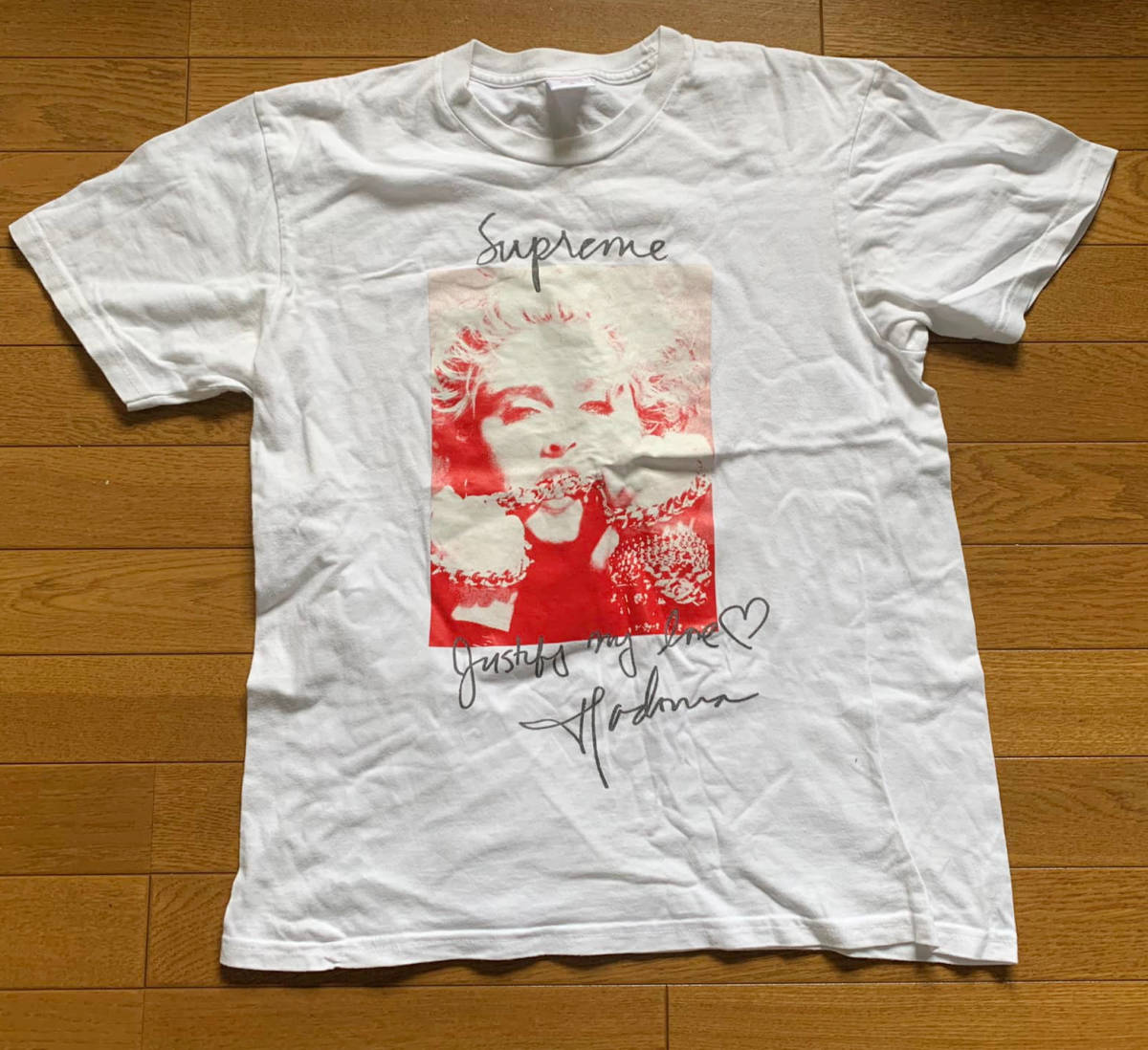 正規品！【SUPREME】2018年AW Supreme Madonna Tee シュプリーム マドンナ Tシャツ ホワイト白 サイズM