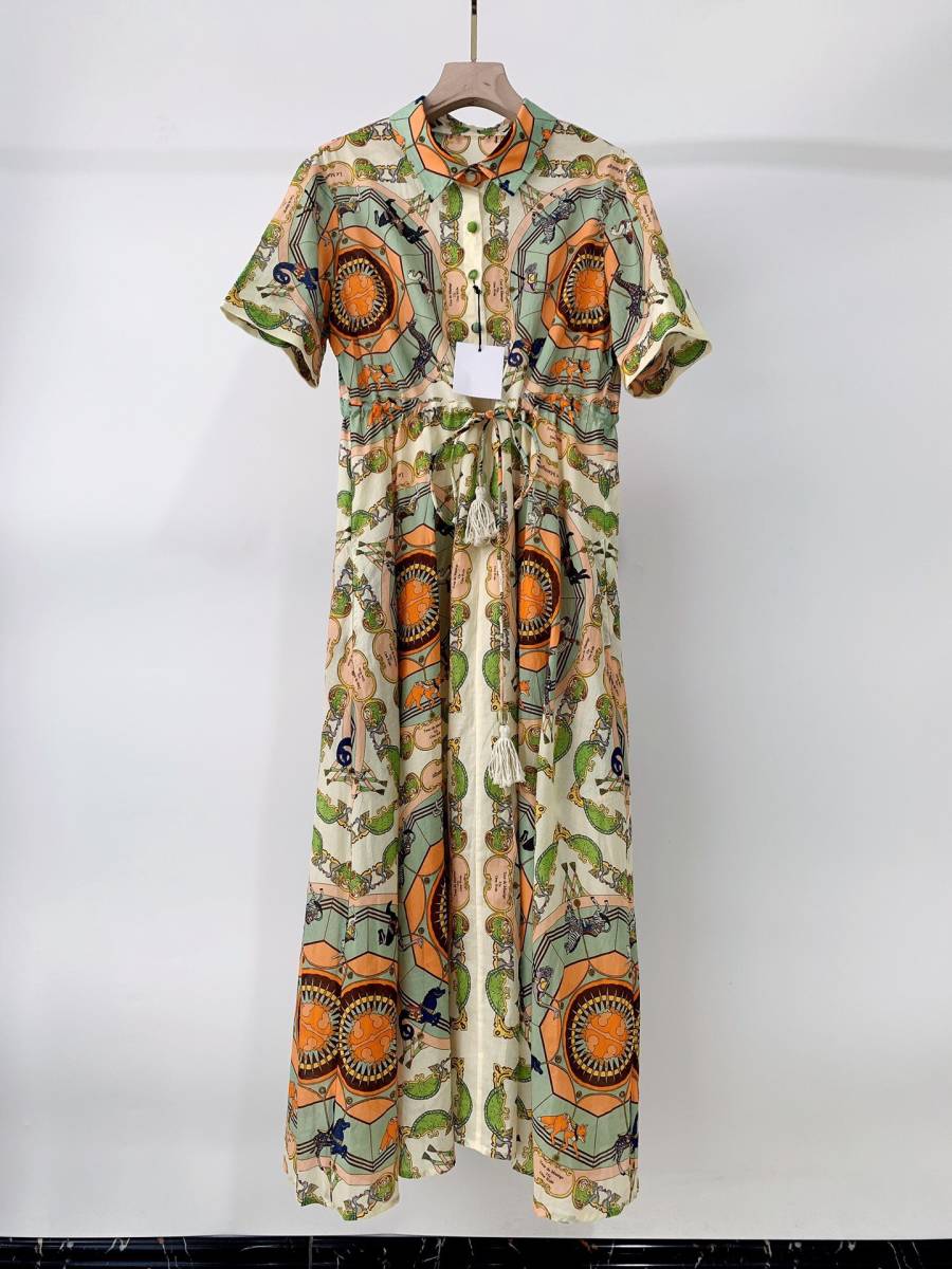 ☆ToryBurch☆23早春新作トリーバーチプリントシャツワンピース/送料
