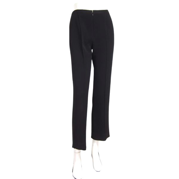  прекрасный товар / Italiya GK длинные брюки слаксы маленький размер надпись 7 номер S соответствует чёрный черный женский весна лето низ стрейч простой 