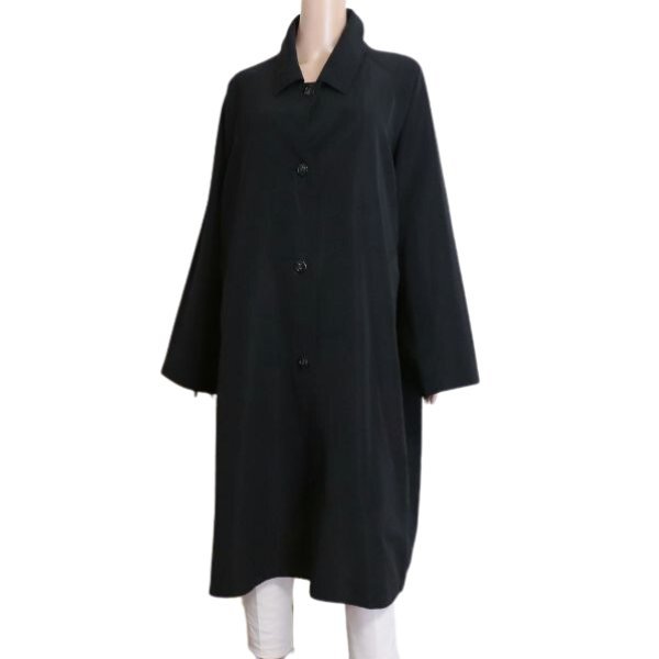  beautiful goods /tokko pull mi Evo ruTOKUKO 1er VOL turn-down collar coat inscription 9 number M corresponding black black gloss feeling simple spring autumn outer lady's 