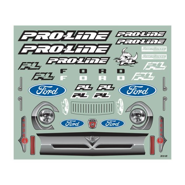 Horizon Hobby PRO-LINE made 1/6 Pre-Cut 1956 Ford F-100 Clear Body: X-MAXX for 1956 Ford F-100 clear body PRO361017