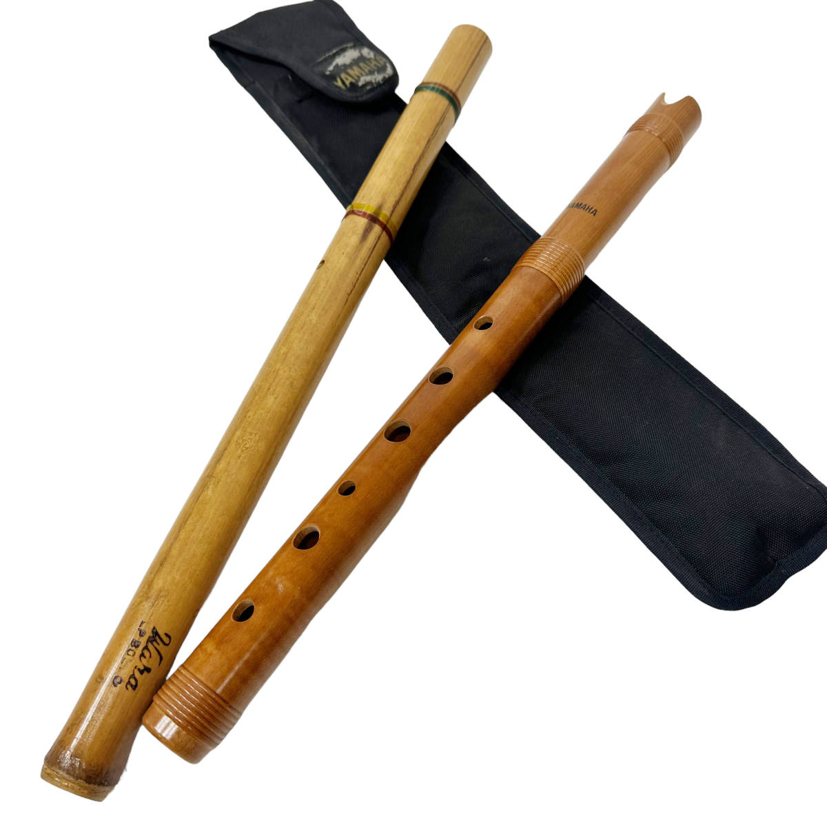 23T151_2 木管楽器 ケーナ 2本セット YAMAHA Wara 縦笛 民族楽器 の画像1