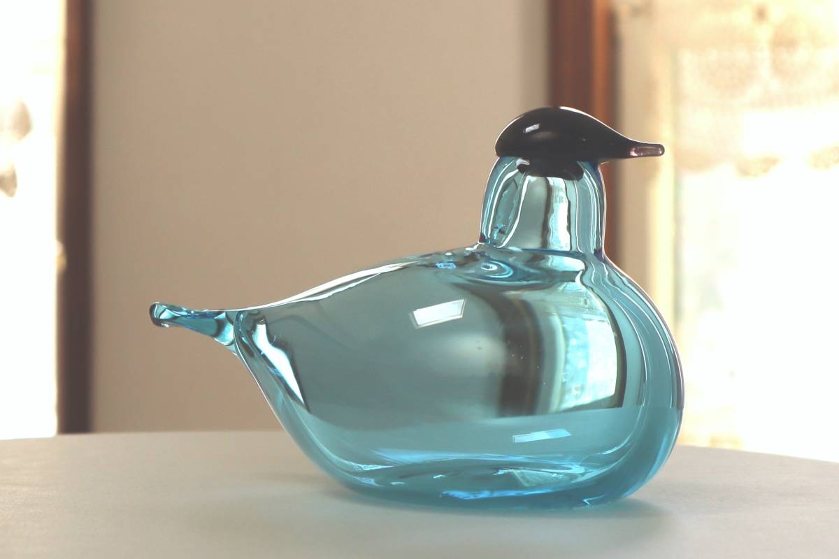 Iittala Birdsイッタラ バード☆Chiffchaffチフチャフ BLUブルー☆Oiva