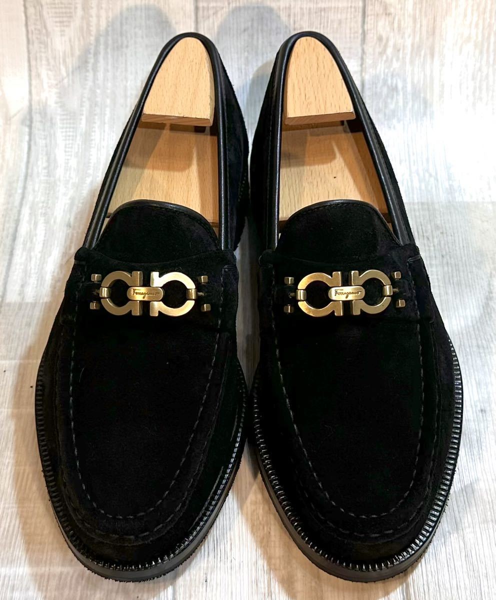 未使用】Salvatore Ferragamo フェラガモ◇25.5cm 7.5 EE◇ガンチーニ