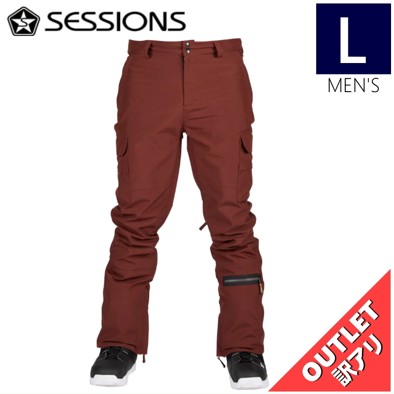 【OUTLET】 SESSIONS SQUADRON PNT カラー:MAROON Lサイズ メンズ スノーボード スキー ウェア パンツ PANT アウトレット_画像1