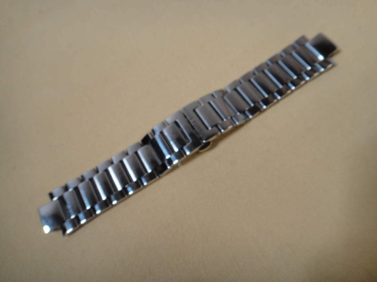美品 ルイ・ヴィトン製 メタルベルト タンブールシルバー メンズ用 Lサイズ シルバー 腕時計 B90742 全長15.5㎝