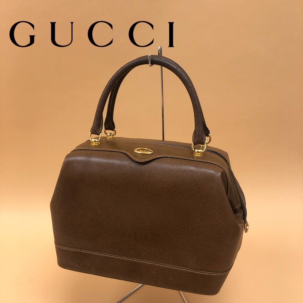 □▽ヴィンテージ GUCCI オールドグッチ ハンドバッグ ミニボストン