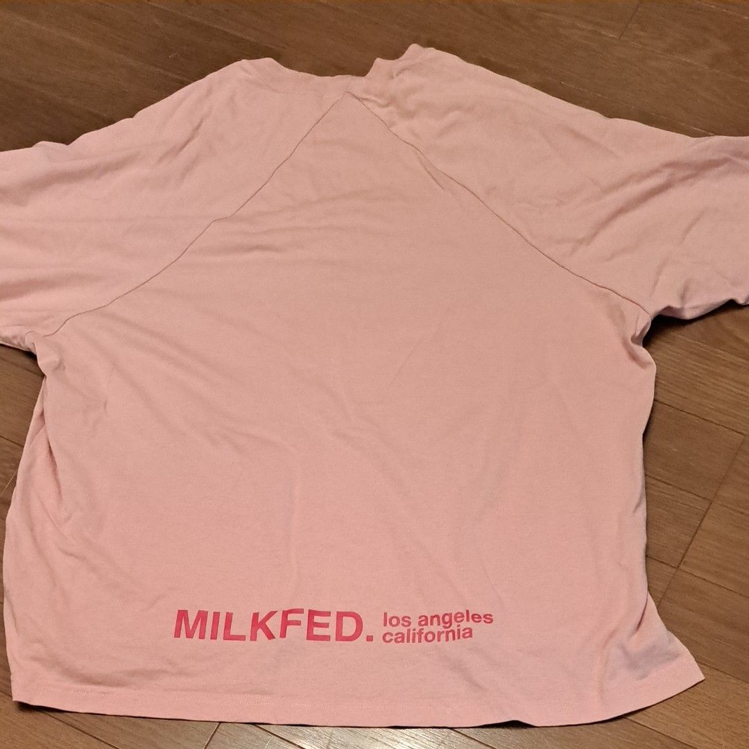 ミルクフェドTシャツ　可愛いピンクフリーサイズ