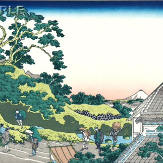 葛飾北斎 (Katsushika Hokusai) 木版画 富嶽三十六景 　東都駿台　 初版1831-33年（天保2-4年）頃 　　　　　　やはり北斎の木版画は凄い!!_画像6