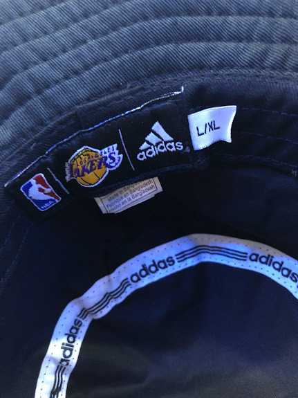 CA3823)ADIDAS Losangeles Lakersバケットハット/NBA/ロサンゼルス・レイカーズ/L-XL_画像4