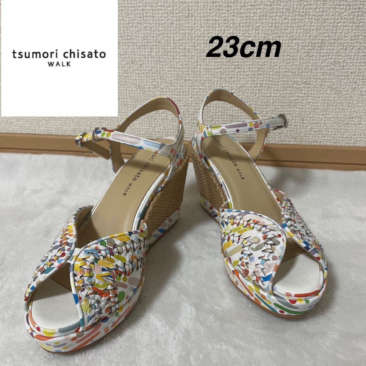 【美品】tsumori chisato walk ツモリチサト サンダル　23