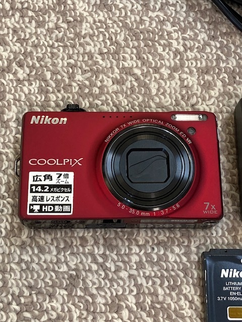 ニコンデジタルカメラ COOLPIX S6000【フラッシュレッド】 | JChere