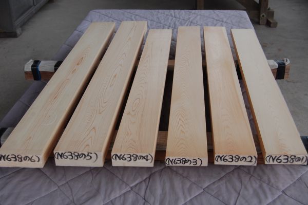 最高級のスーパー 木曽桧 新品 木材 材木 角材 ヒノキ（天然材）6本で