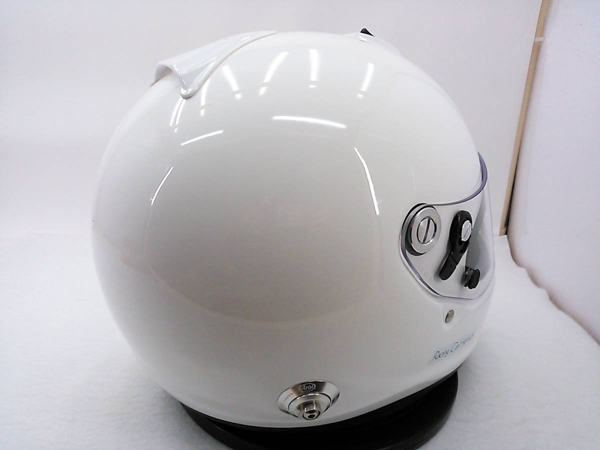 使用極わずか 美品 2021年製 Arai アライ GP-6S 8859 WHITE ホワイト L